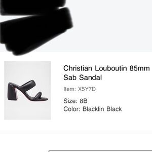 Christian Louboutin Black Sab Sandals